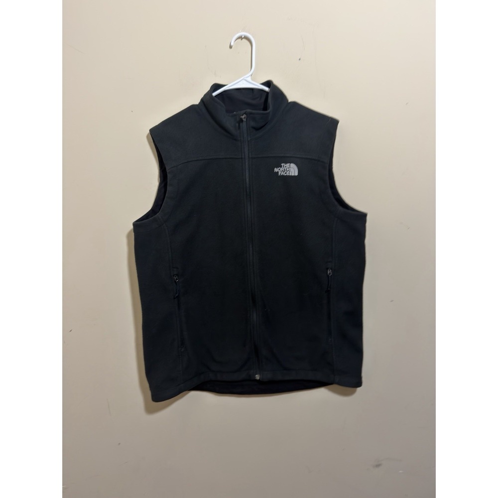The North Face WindWall Fleece Vest Men's L Black Full Zip Outdoor Gilet